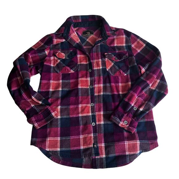 Freedom Foundry Men's Flannel Fleece Button-Up red - Picture 1 of 6